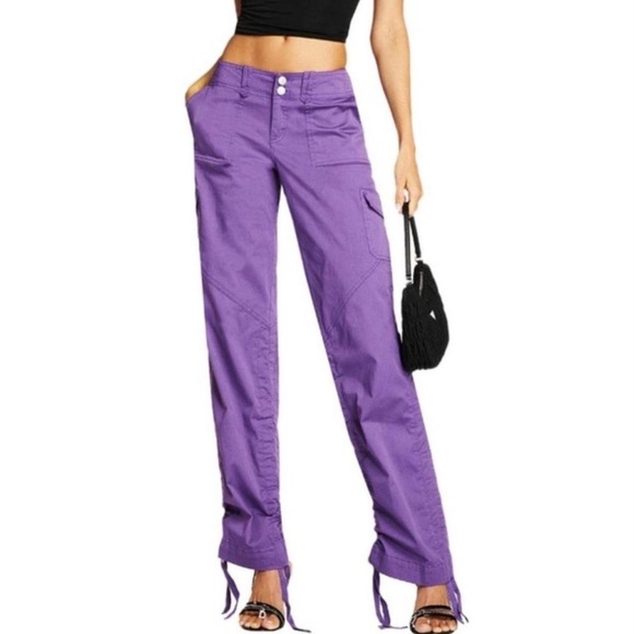 I.AM.GIA Women’s Deadstock Purple Ryder Cargo Pants / Trousers size XS - Picture 1 of 9